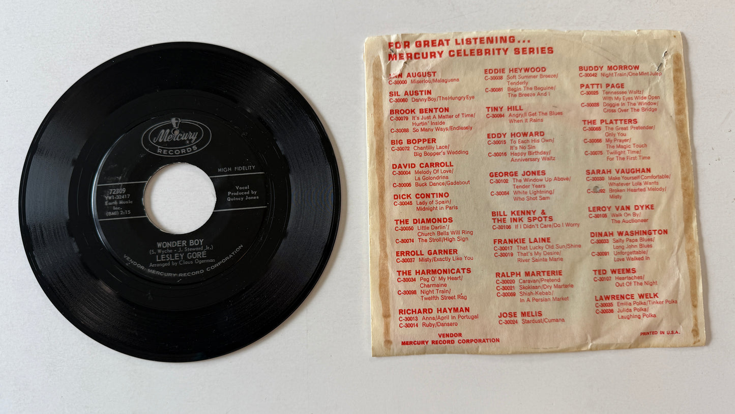 Lesley Gore Maybe I Know Used 45 RPM 7" Vinyl VG+\VG