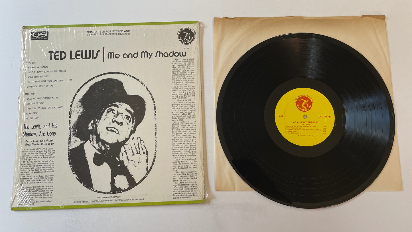 Ted Lewis Me And My Shadow Used Vinyl LP VG+\VG+
