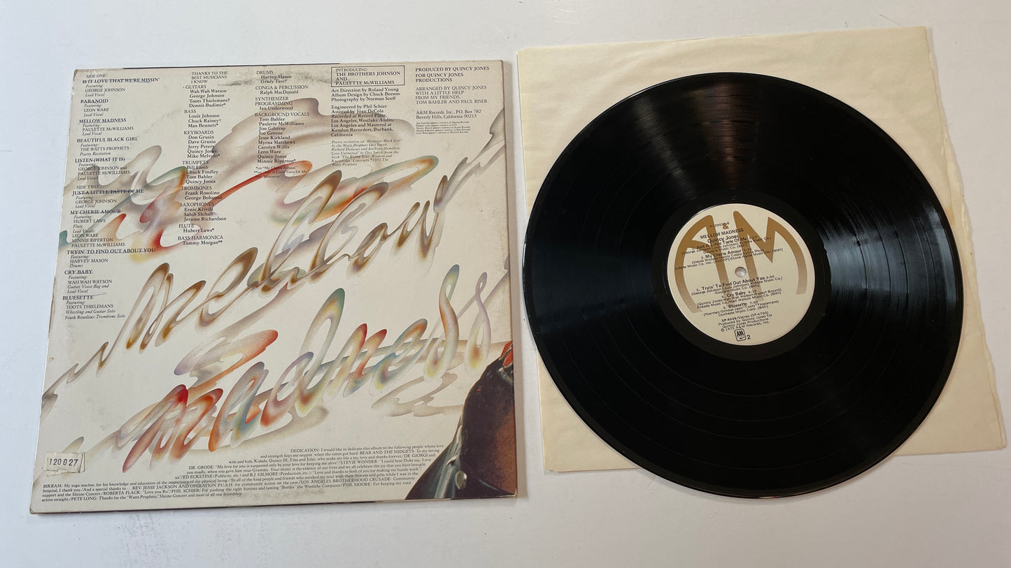 Quincy Jones Mellow Madness Used Vinyl LP VG+\VG+