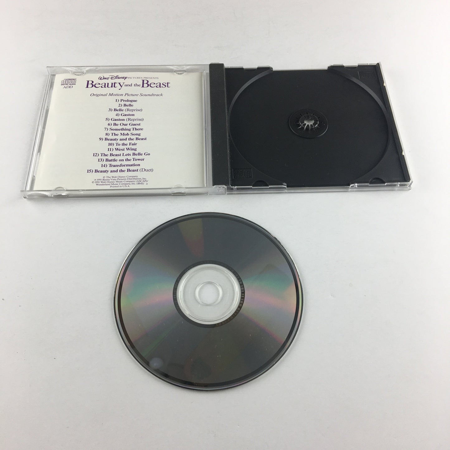 Menken, Ashman Beauty And The Beast Used CD VG+\G+ Silver