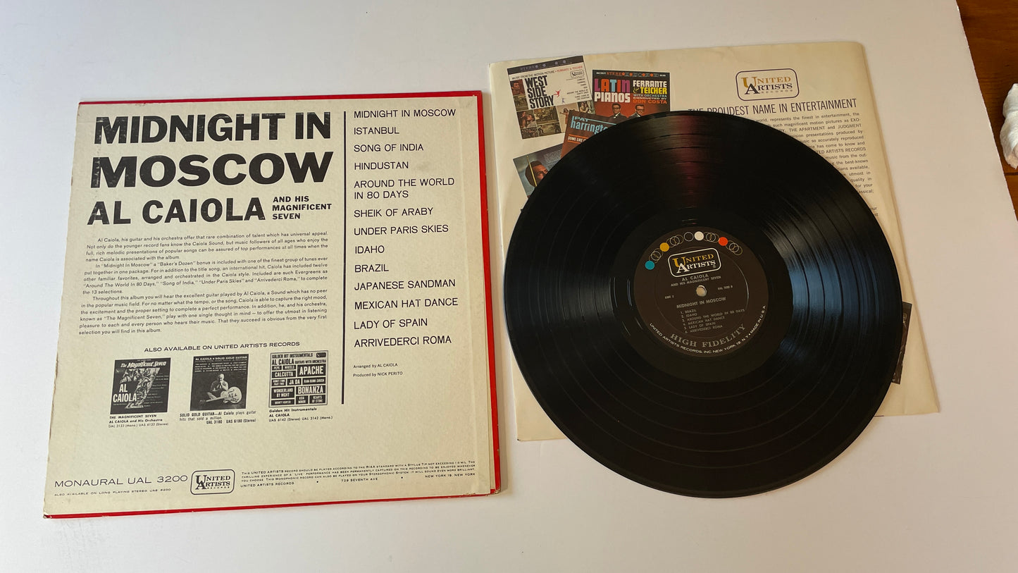 Al Caiola And His Magnificent Seven Midnight In Moscow Used Vinyl LP VG+\VG+