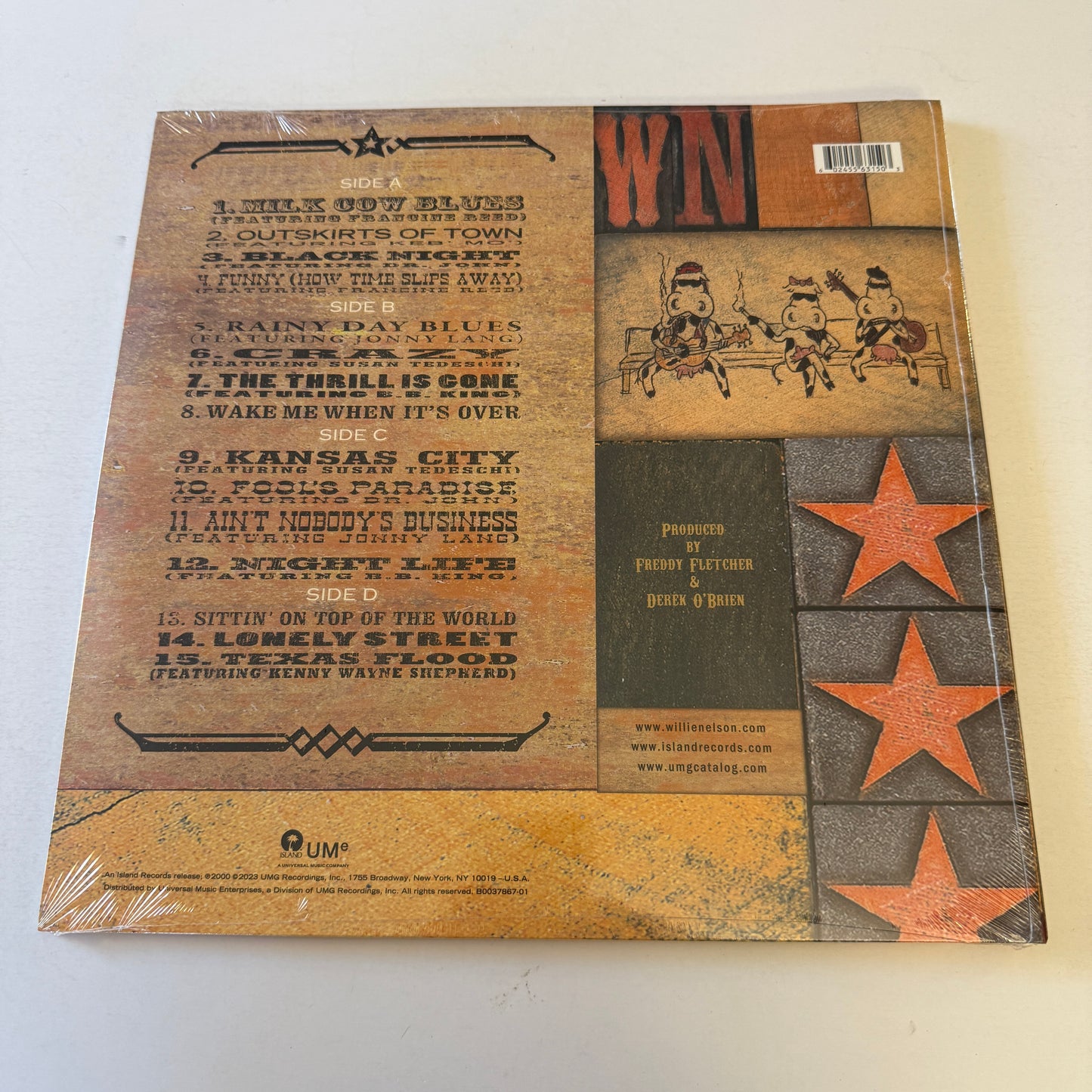 Willie Nelson Milk Cow Blues New Colored Vinyl 2LP M\M