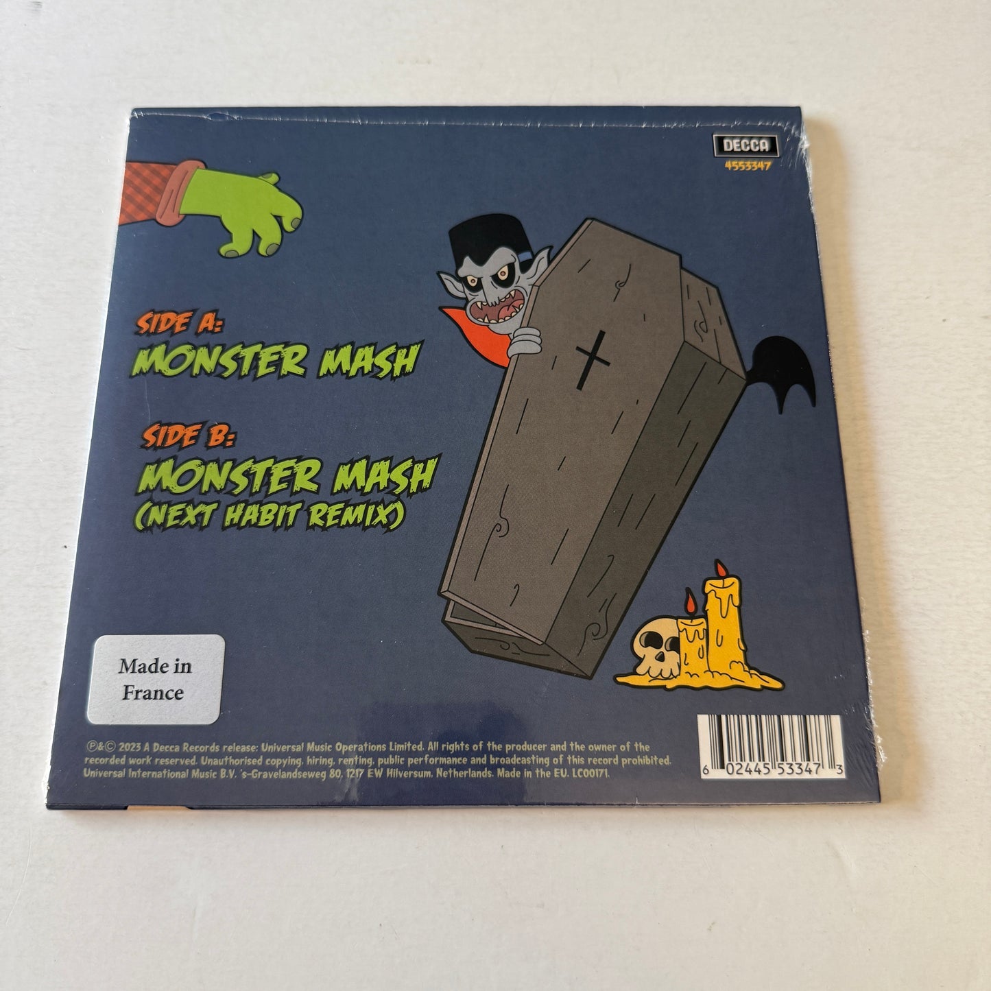 Bobby (Boris) Pickett And The Crypt-Kickers Monster Mash 7" Vinyl 45 RPM M\M