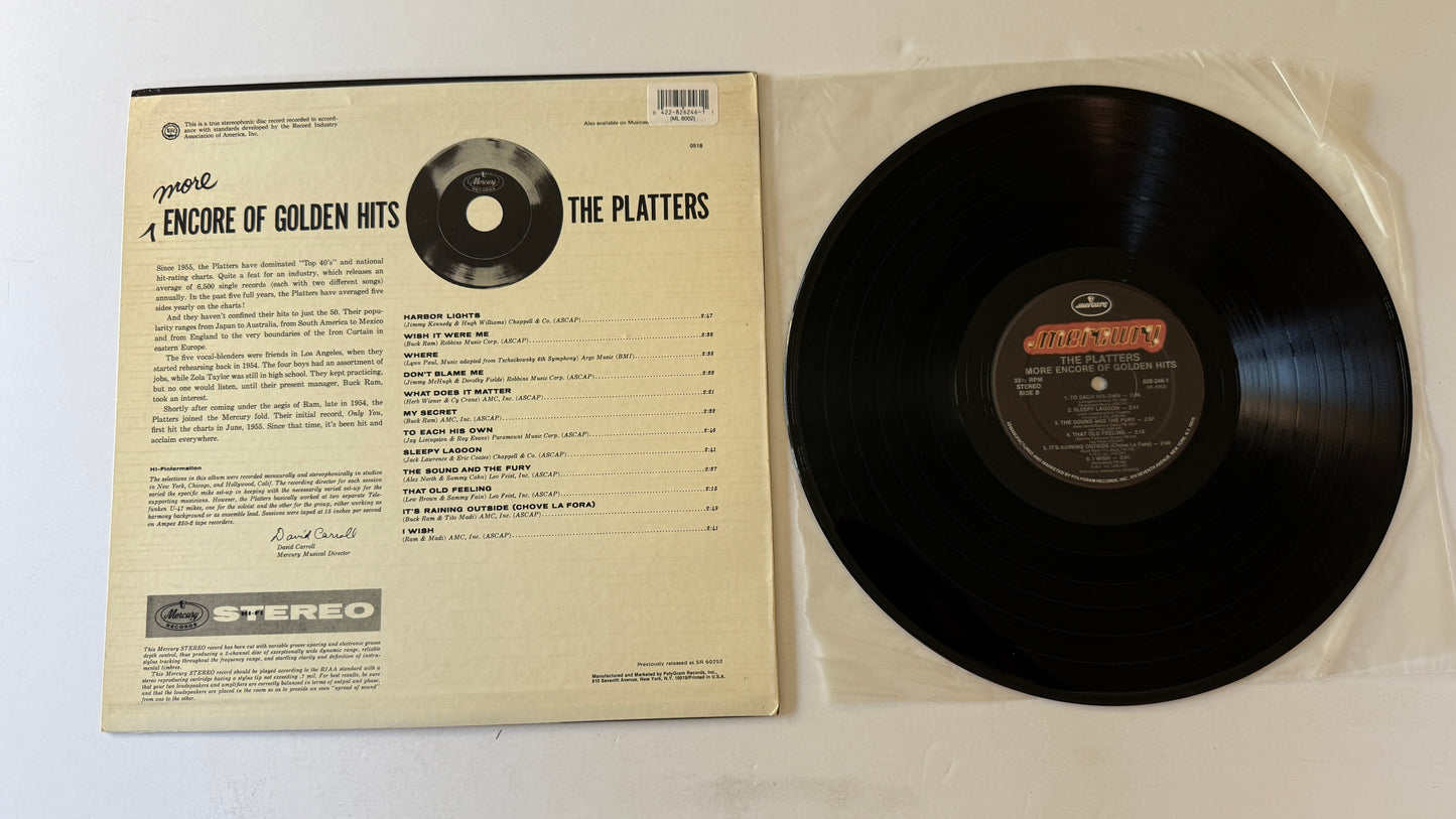 The Platters More Encore Of Golden Hits Used Vinyl LP VG+\VG