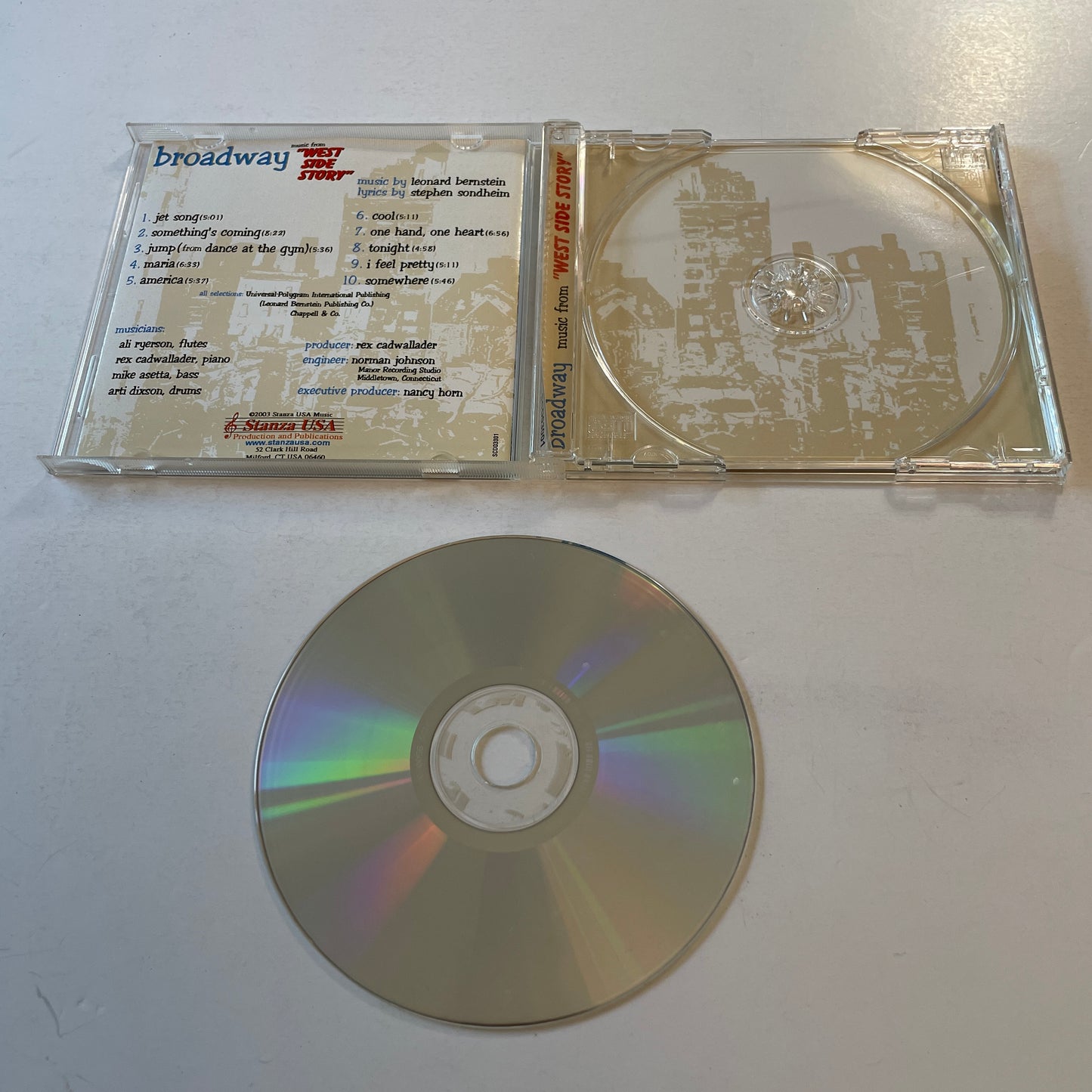 Broadway Music From "West Side Story" Used CD VG+\VG