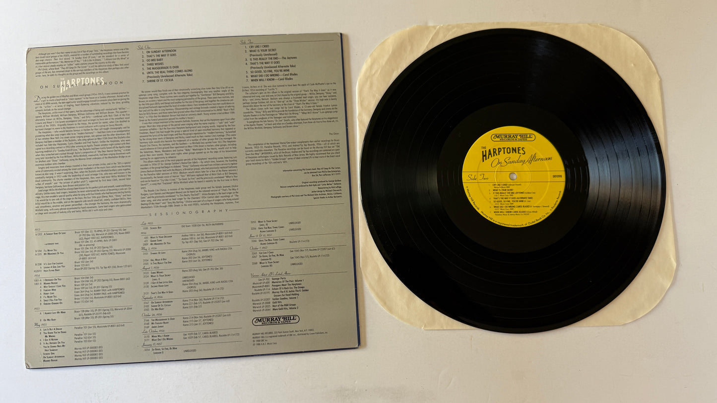 The Harptones On Sunday Afternoon: The Goldner Recordings 1956 Used Vinyl LP VG+\VG