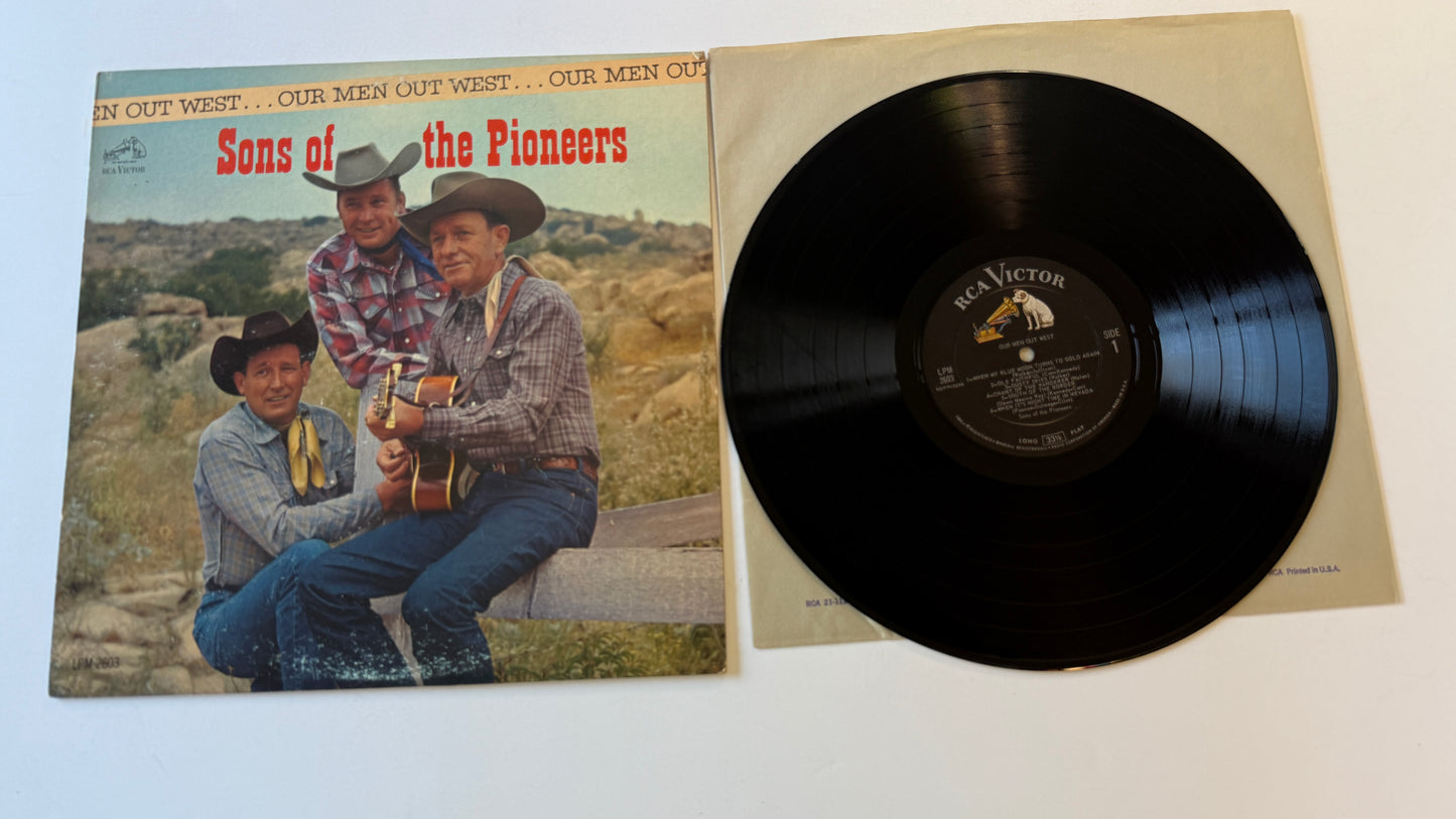 The Sons Of The Pioneers Our Men Out West Used Vinyl LP VG+\VG