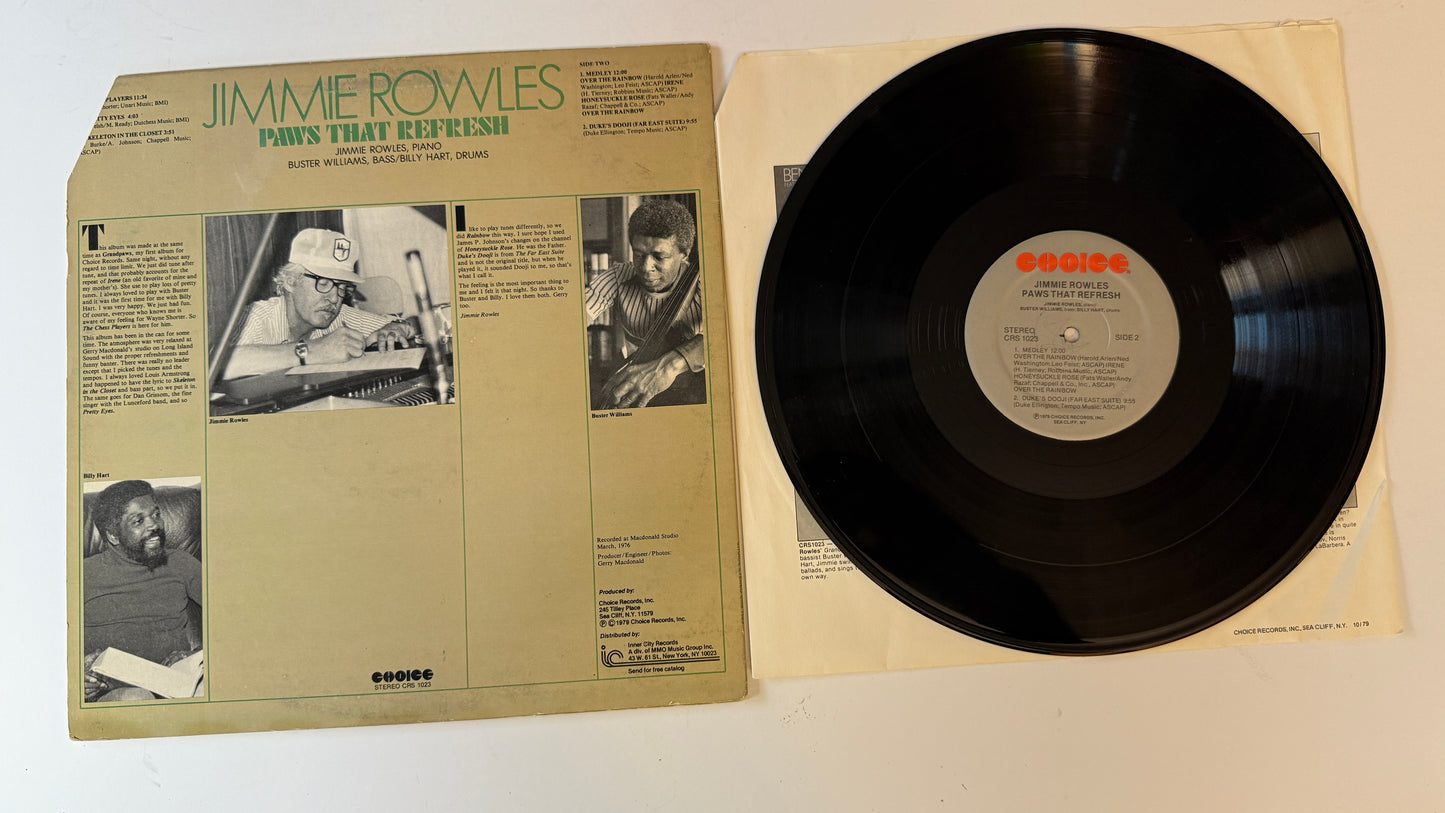 Jimmy Rowles Paws That Refresh Used Vinyl LP VG+\VG