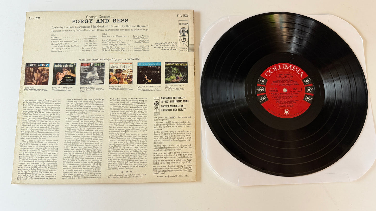 George Gershwin Porgy And Bess Used Vinyl LP VG+\VG+