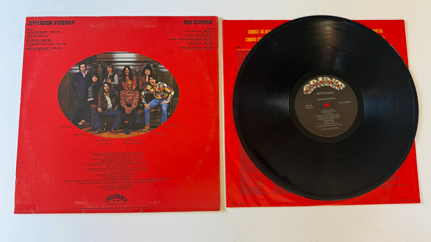 Jefferson Starship Red Octopus Used Vinyl LP VG+\VG