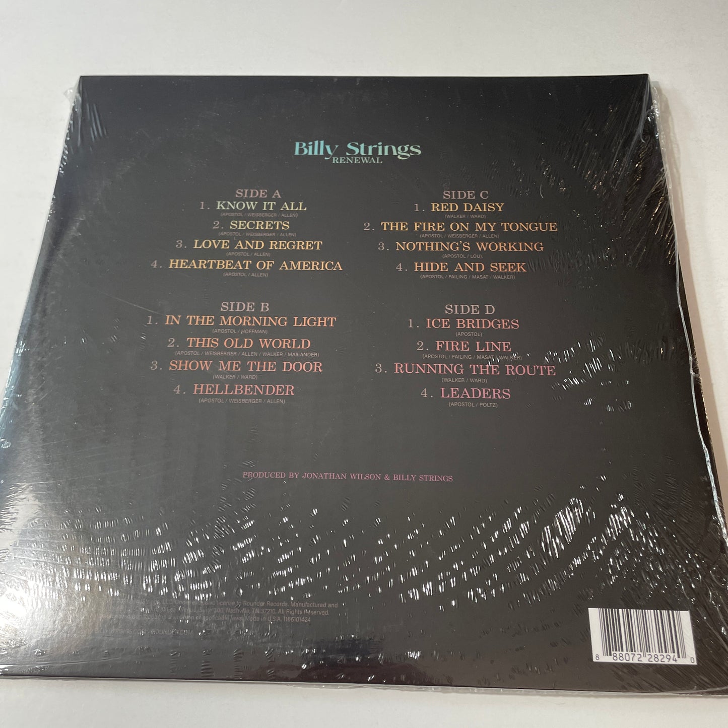 Billy Strings Renewal New Vinyl 2LP M\M