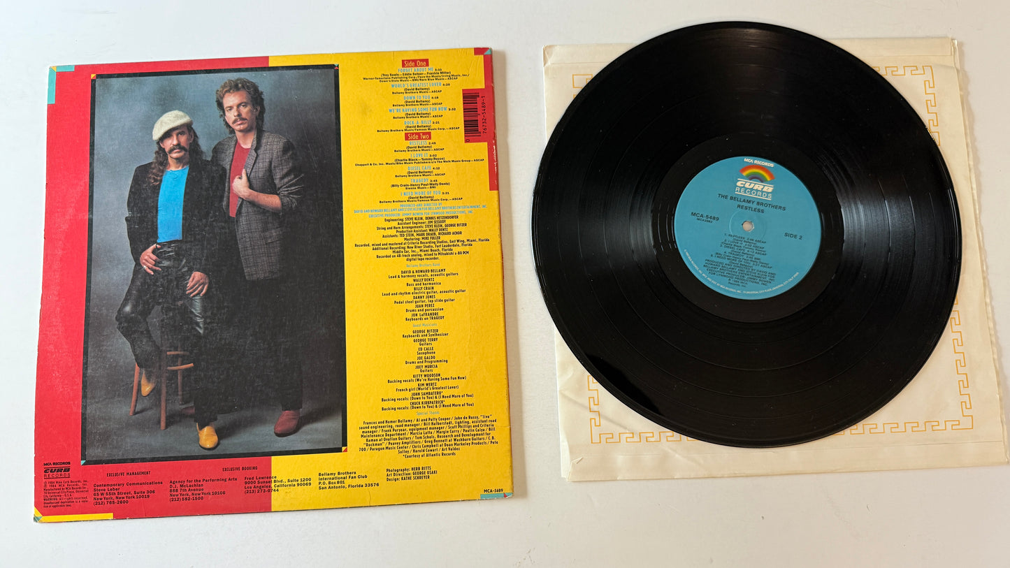 Bellamy Brothers Restless Used Vinyl LP VG+\VG