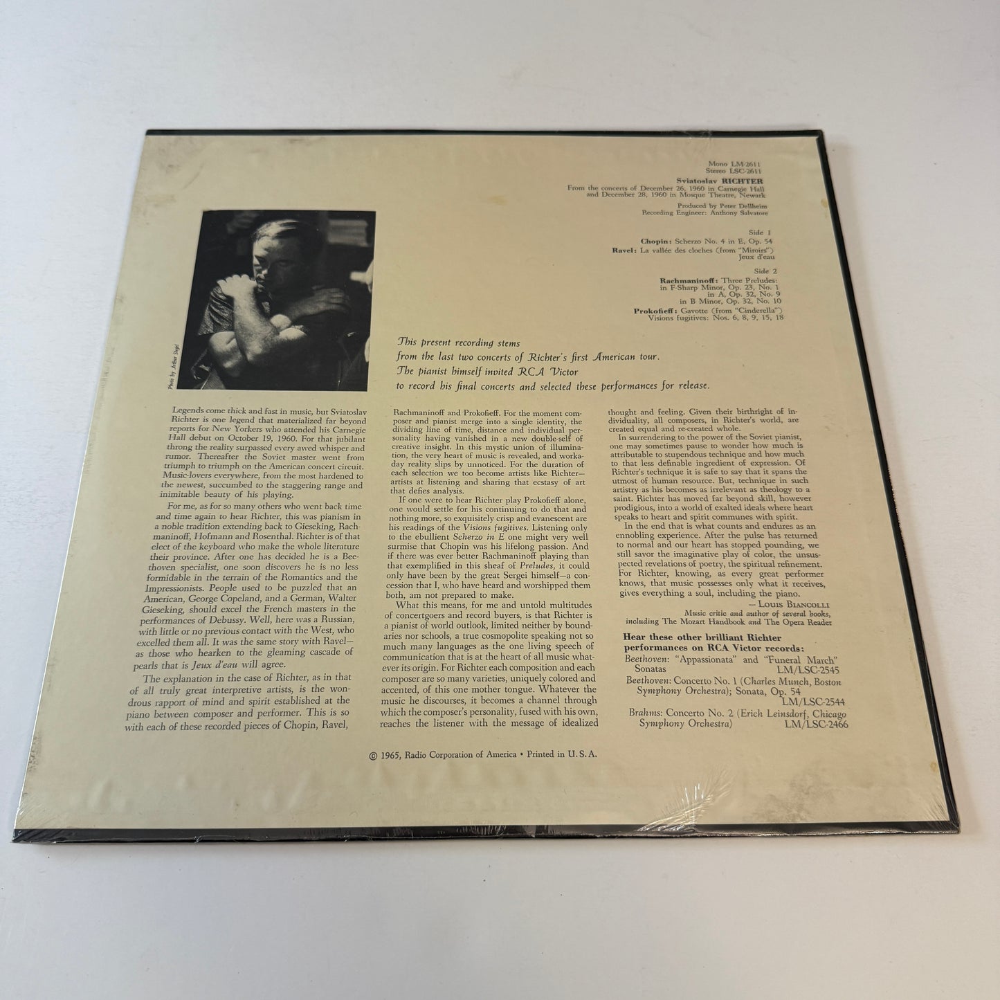 Sviatoslav Richter Richter Recital Used Vinyl LP M\NM