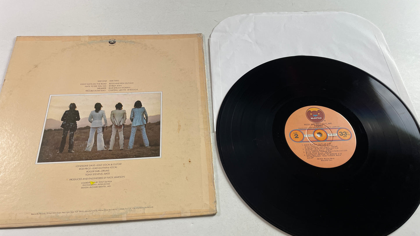 Foghat Rock And Roll Outlaws Used Vinyl LP VG+\VG