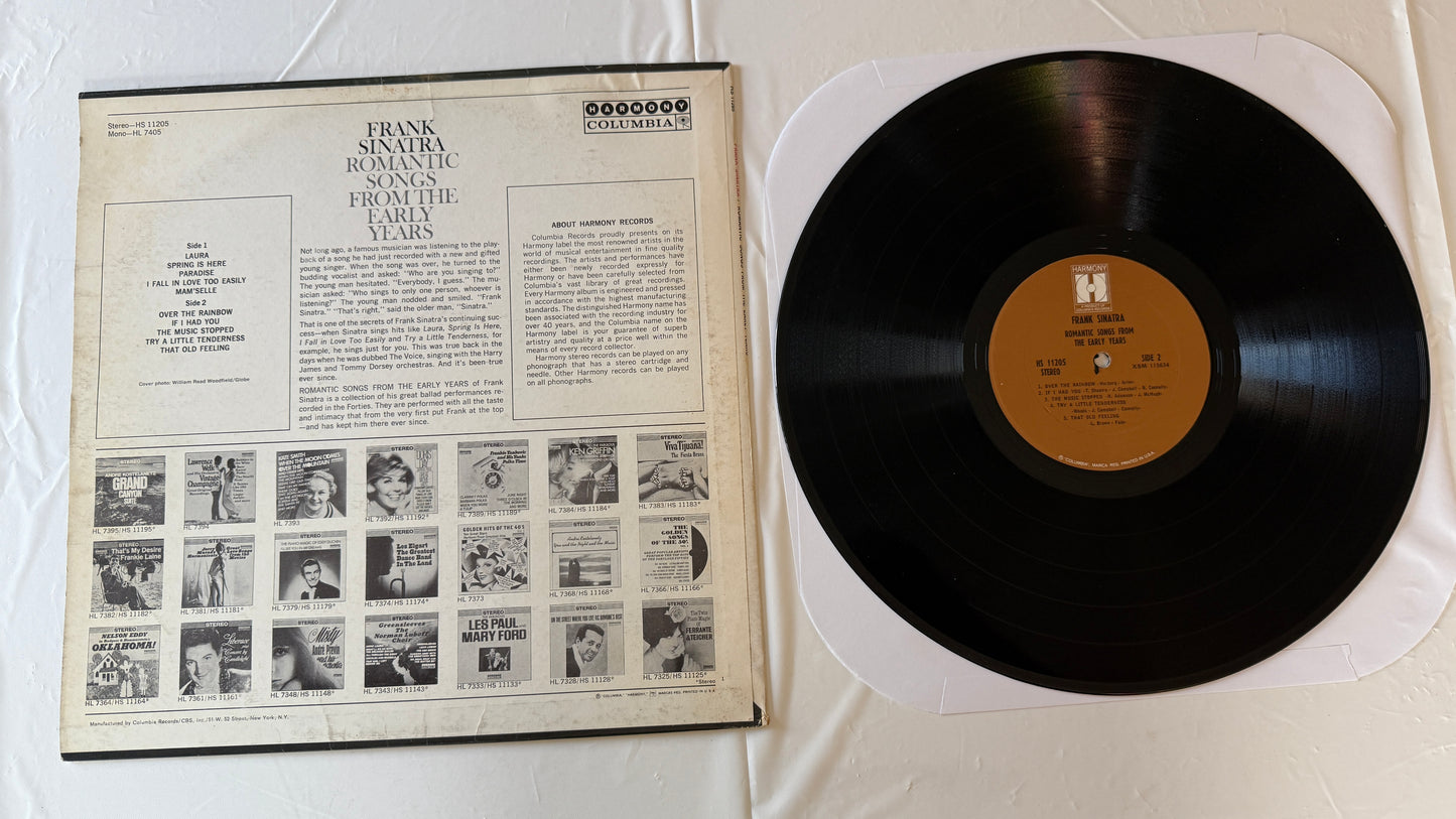 Frank Sinatra Romantic Songs From The Early Years Used Vinyl LP VG+\VG+