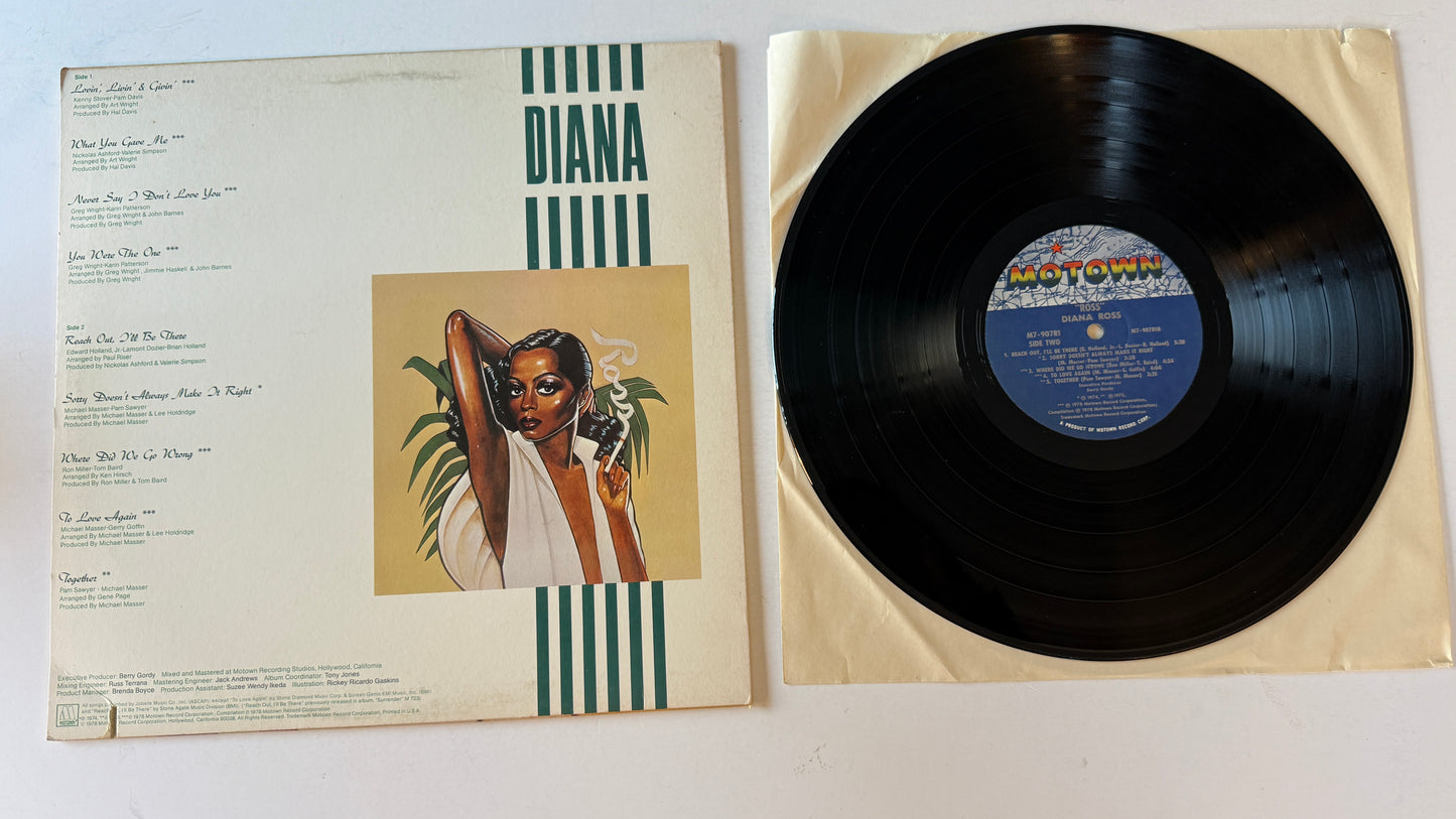 Diana Ross Ross Used Vinyl LP VG+\VG