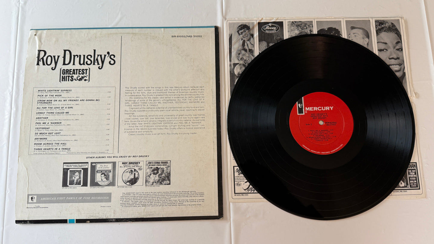Roy Drusky Roy Drusky's Greatest Hits Used Vinyl LP VG+\VG