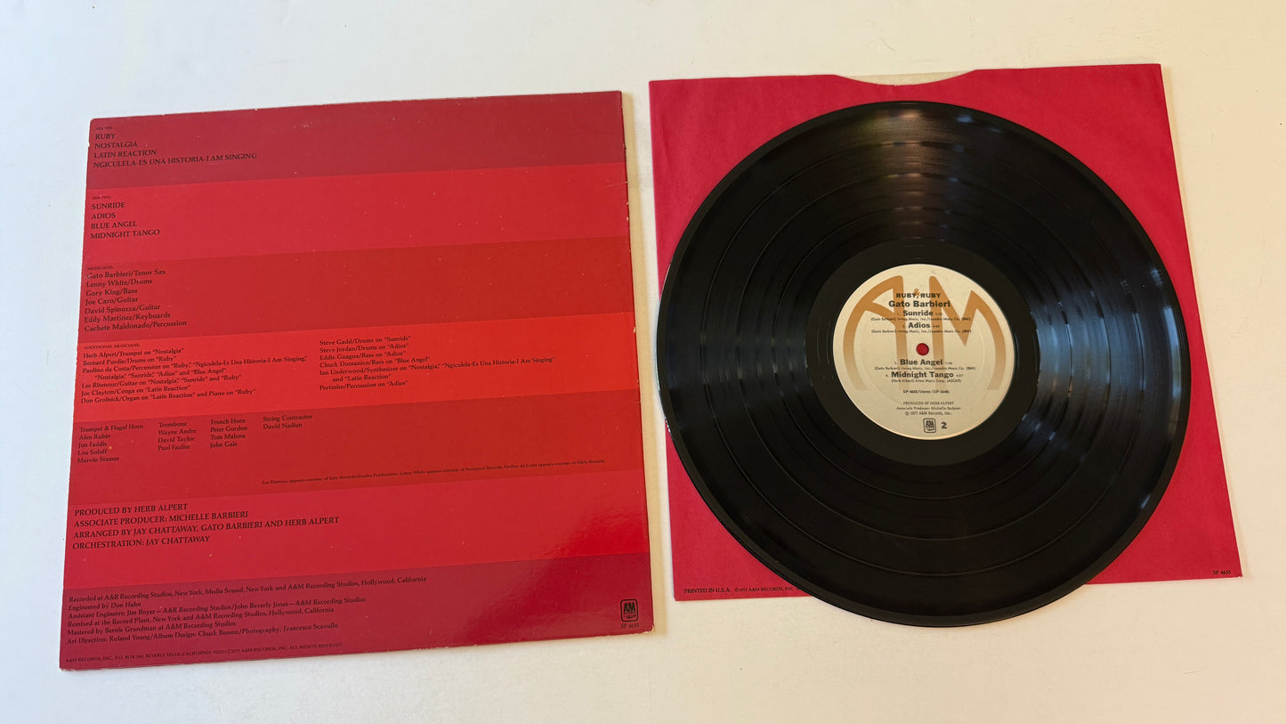 Gato Barbieri Ruby, Ruby Used Vinyl LP VG+\VG