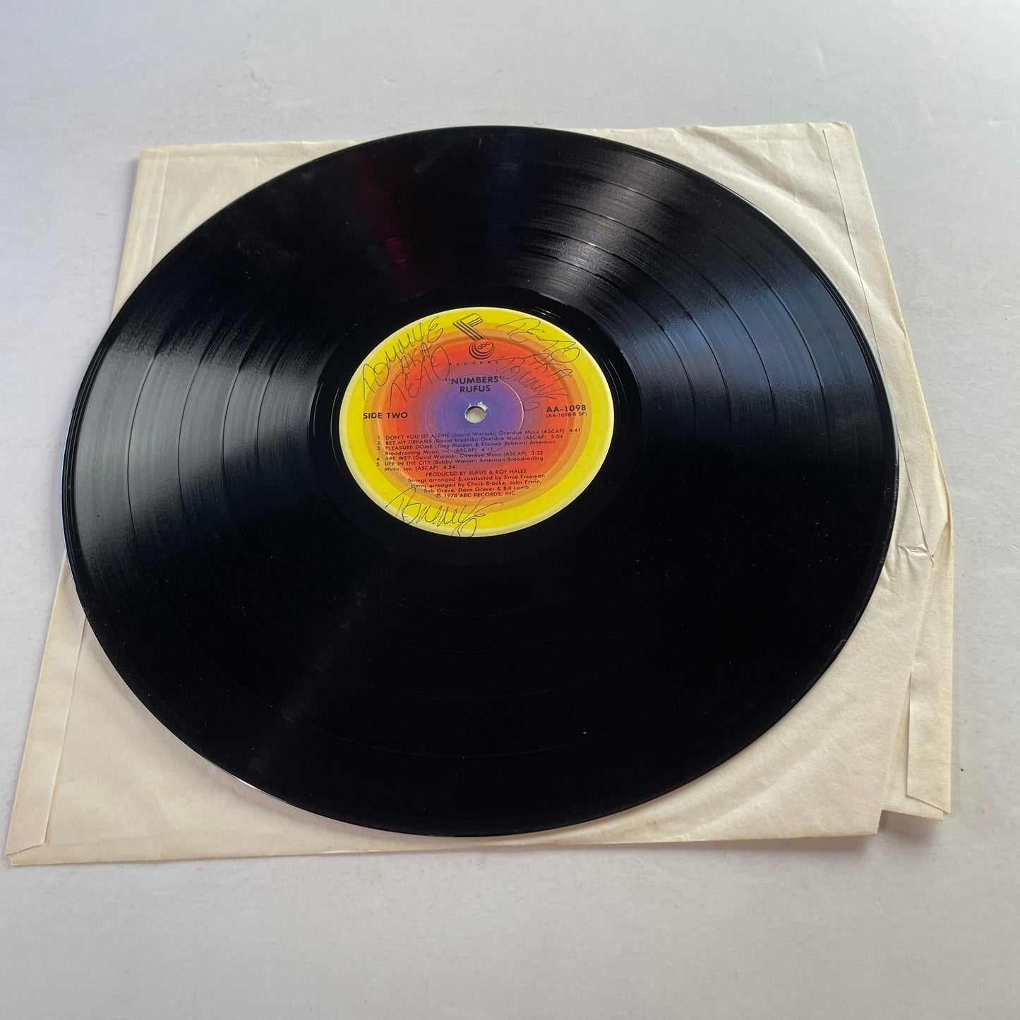 Rufus Numbers Used Vinyl LP VG\G Black