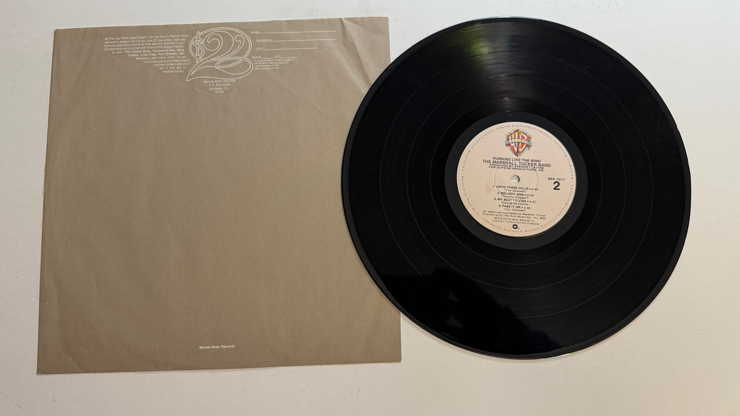 The Marshall Tucker Band Running Like The Wind Used Vinyl LP VG+\VG