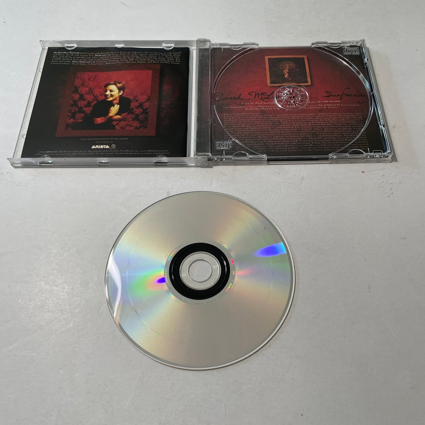 Sarah McLachlan Surfacing Used CD VG+\VG+ Silver