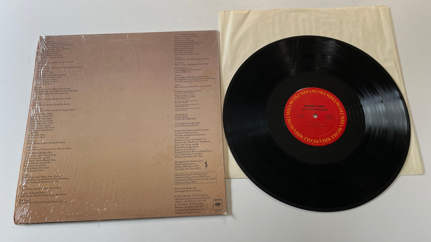 Hubert Laws Say It With Silence Used Vinyl LP VG+\VG+
