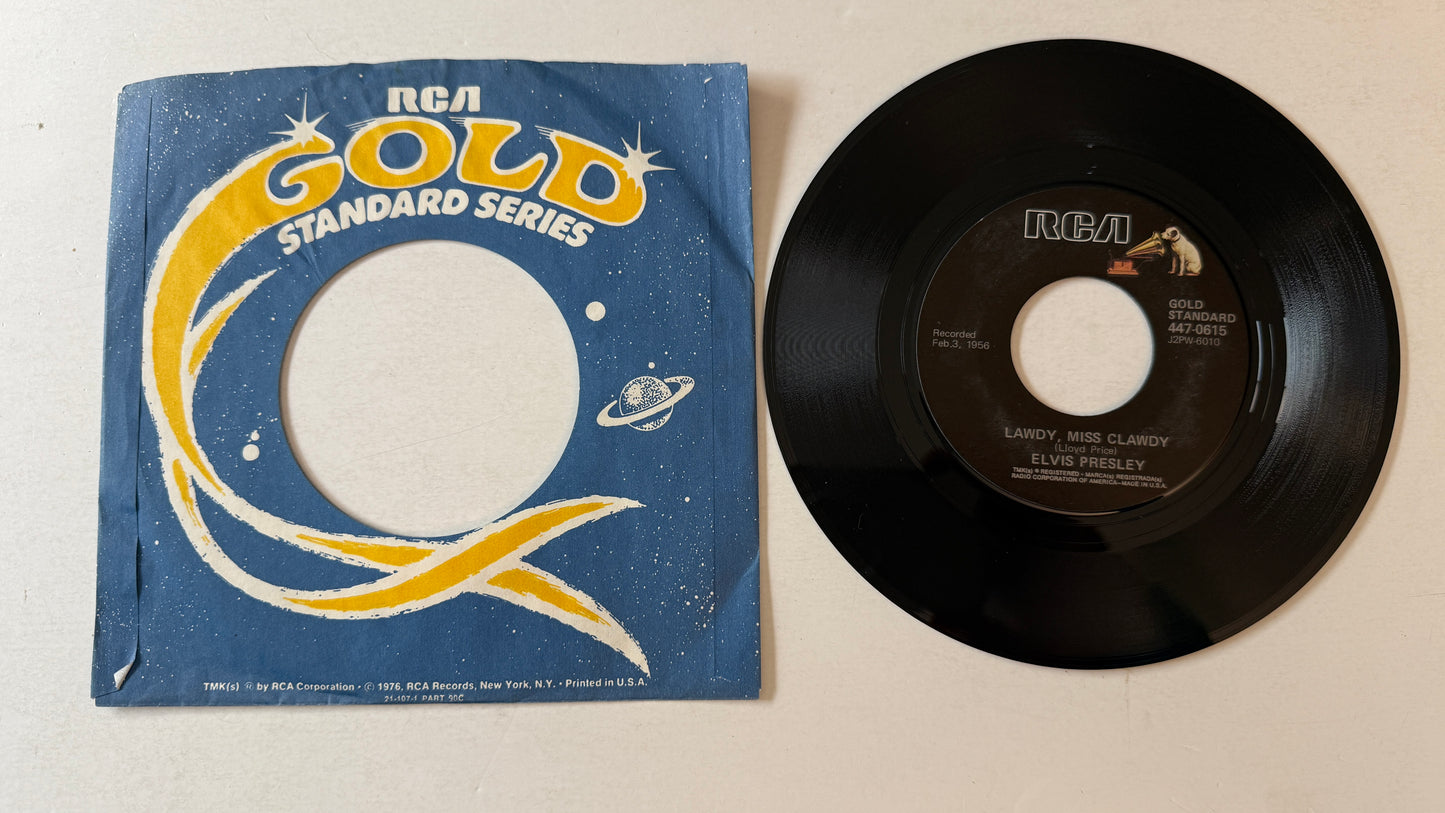 Elvis Presley Shake, Rattle And Roll / Lawdy Miss Clawdy Used 45 RPM 7" Vinyl VG+\