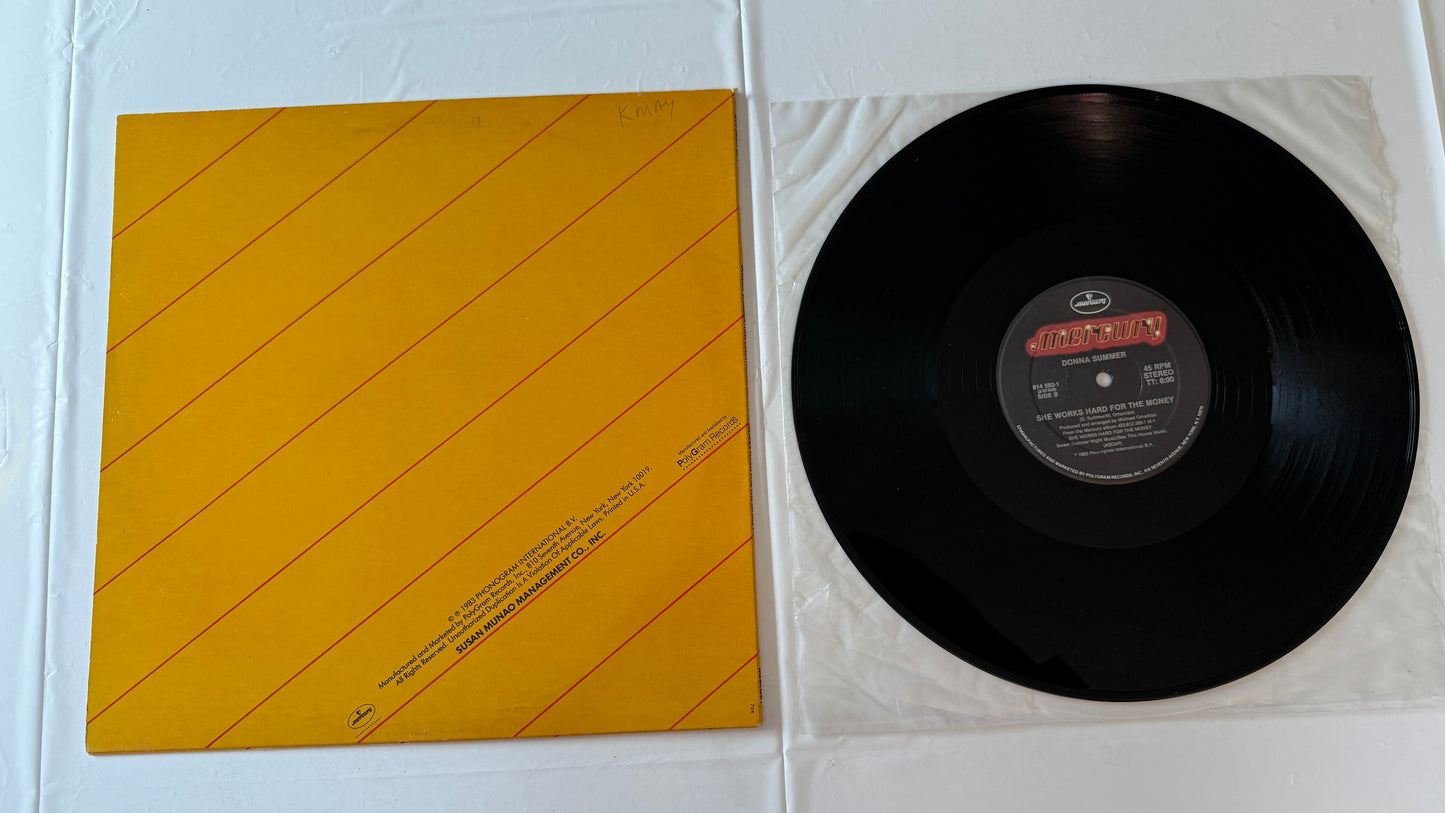 Donna Summer She Works Hard For The Money 45RPM 12" Used Vinyl Single VG+\VG+