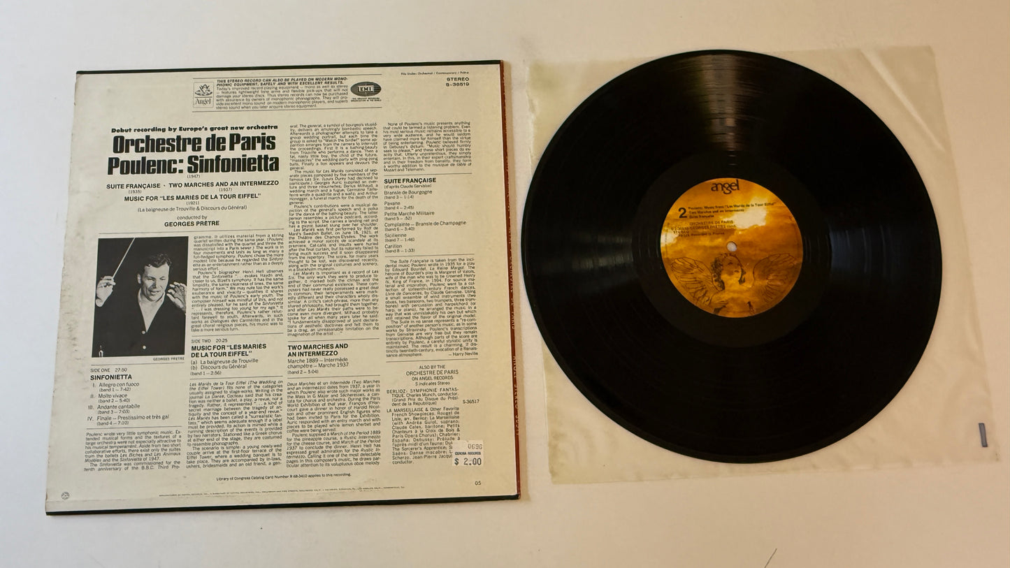 Francis Poulenc Sinfonietta Used Vinyl LP VG+\VG