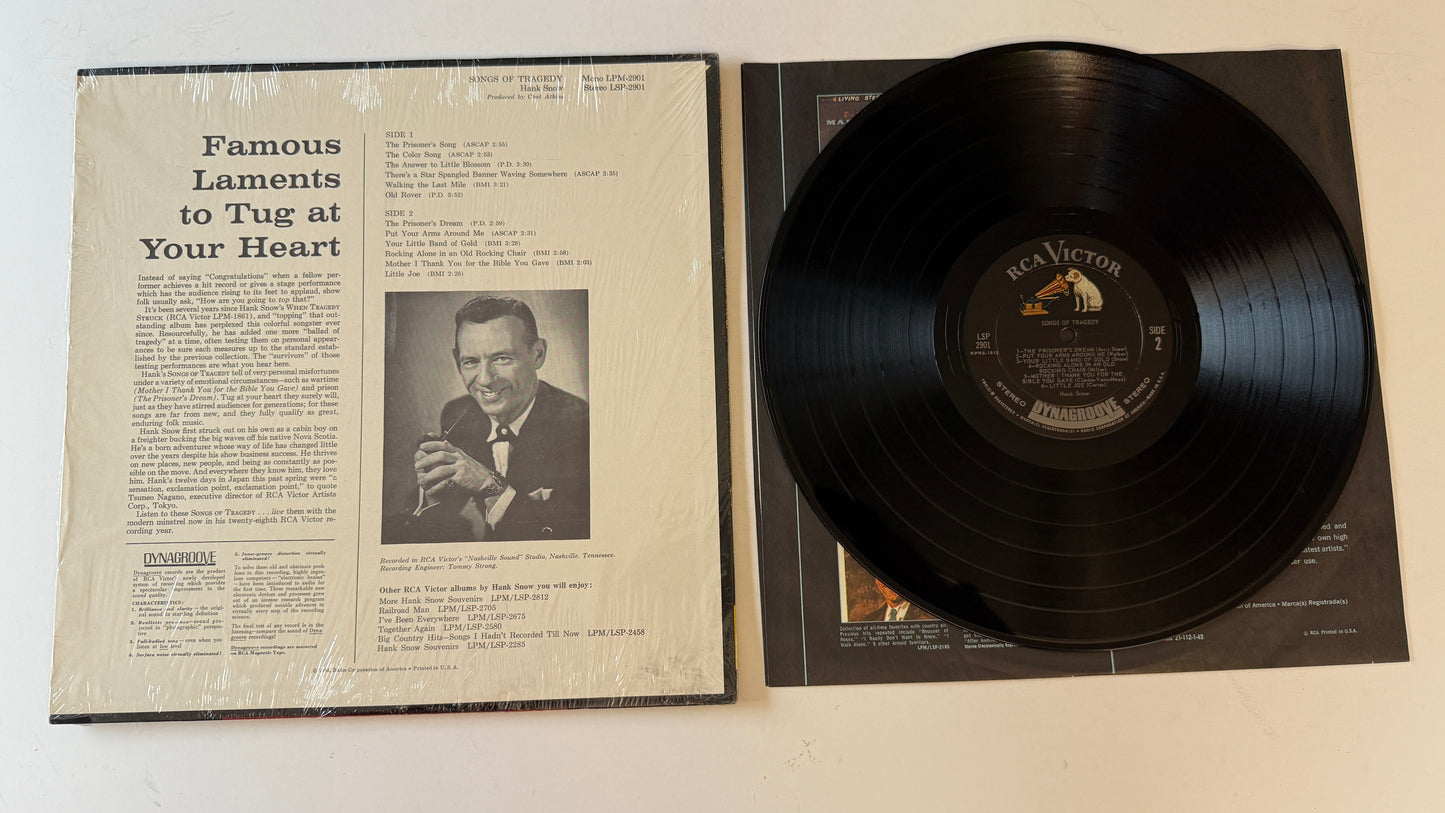 Hank Snow Songs Of Tragedy Used Vinyl LP VG+\VG+