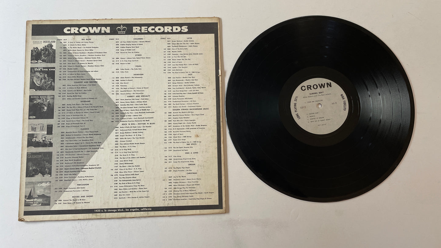 Mike Adams And The Red Jackets Surfers Beat Used Vinyl LP VG+\G+