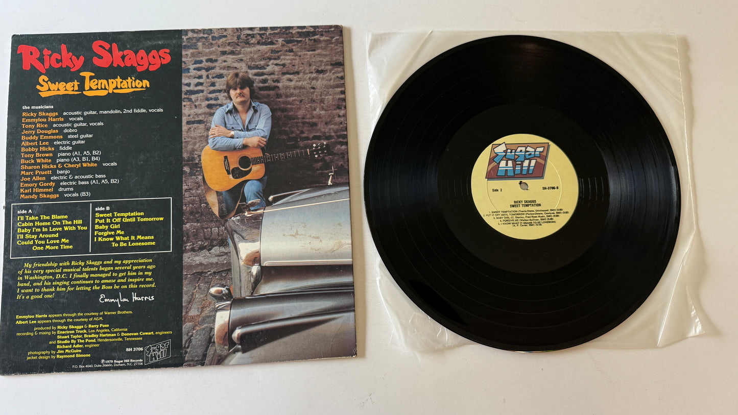 Ricky Skaggs Sweet Temptation Used Vinyl LP VG+\VG