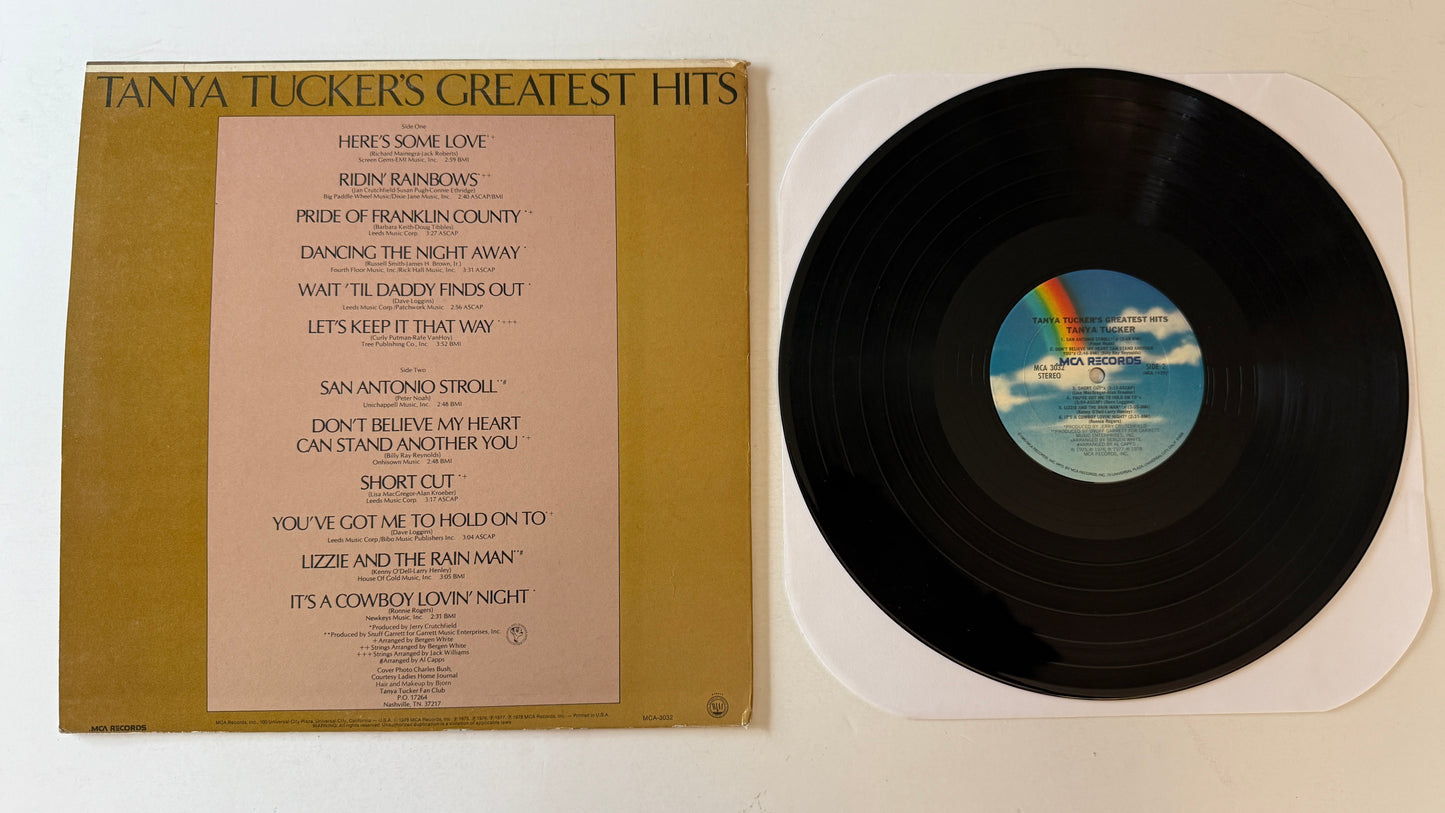 Tanya Tucker Tanya Tucker's Greatest Hits Used Vinyl LP VG+\VG