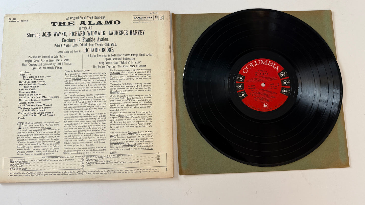 Dimitri Tiomkin The Alamo (In Todd-AO) Used Vinyl LP VG+\VG+