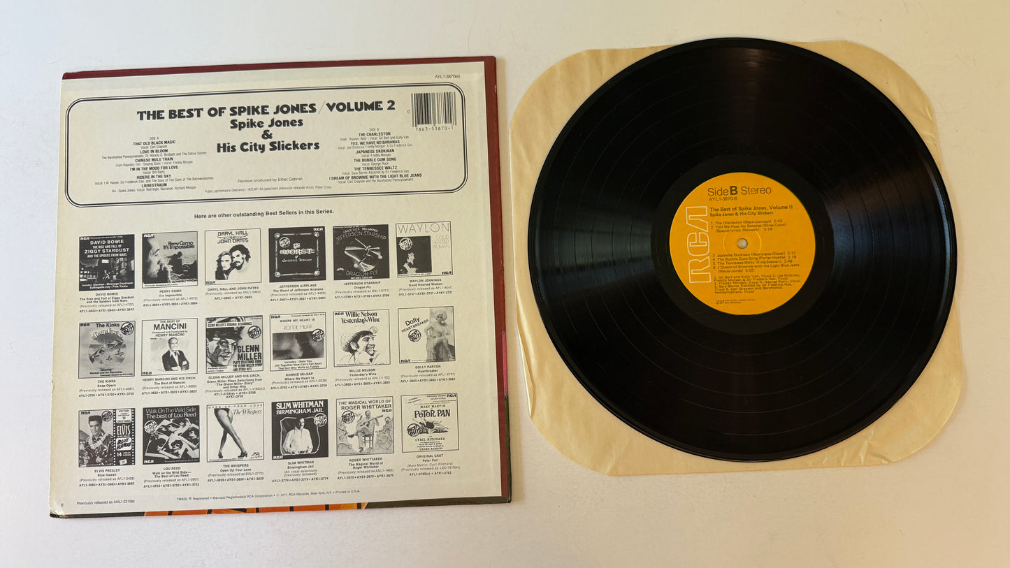 Spike Jones And His City Slickers The Best Of Spike Jones Vol. 2 Used Vinyl LP VG+\VG+
