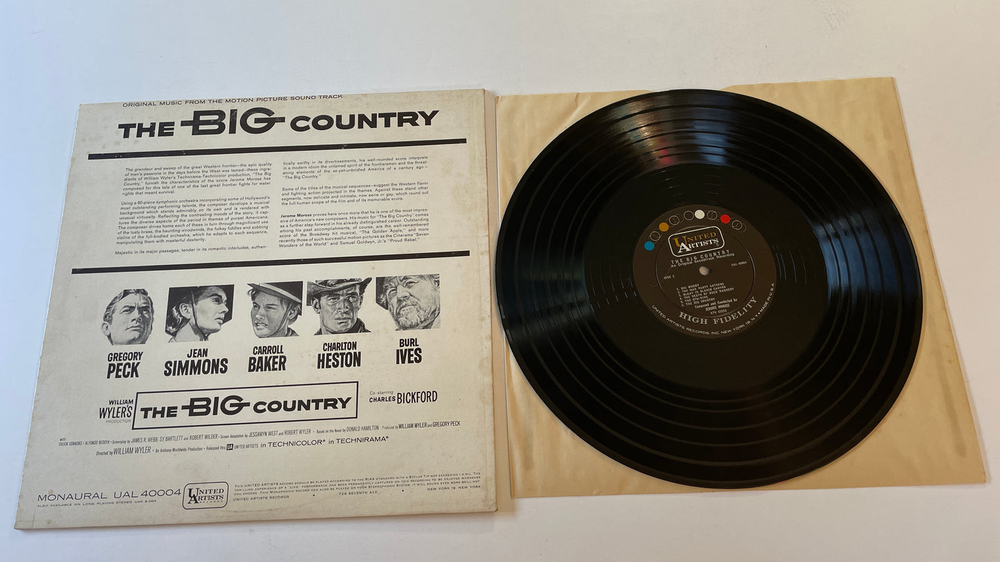 Jerome Moross The Big Country (Original Music From The Motion Picture Sound Track) Used Vinyl LP VG+\VG+