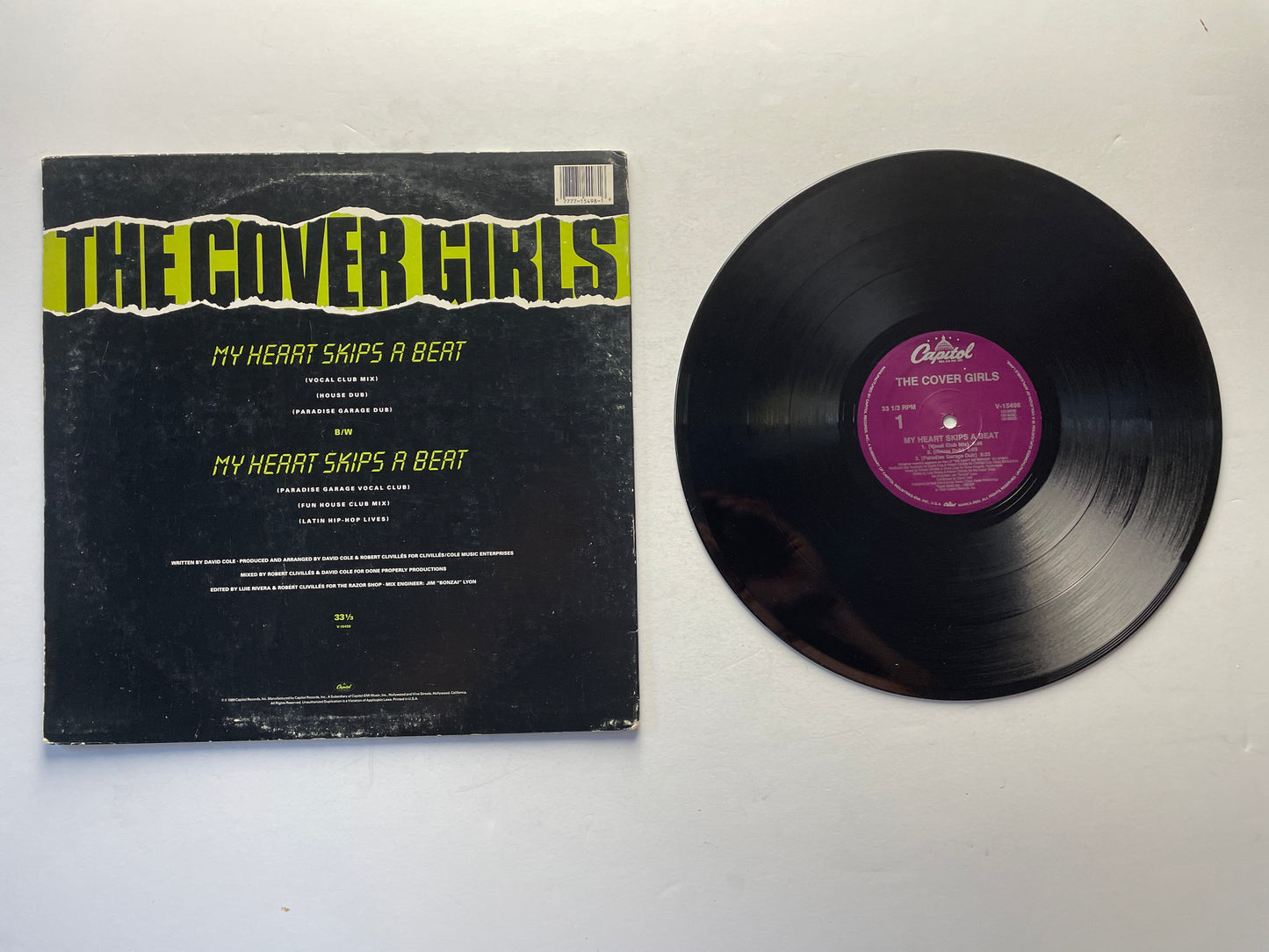 The Cover Girls My Heart Skips A Beat 12" Used Vinyl Single VG+\VG Black