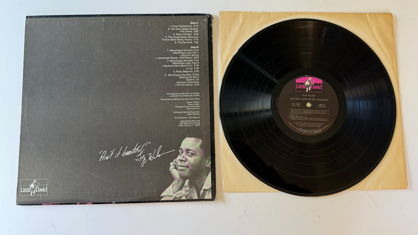 Flip Wilson The Devil Made Me Buy This Dress Used Vinyl LP VG+\VG