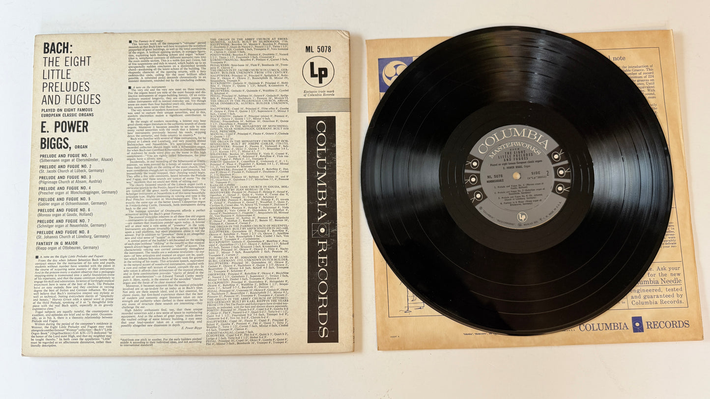 Johann Sebastian Bach The Eight Little Preludes And Fugues Used Vinyl LP VG+\VG