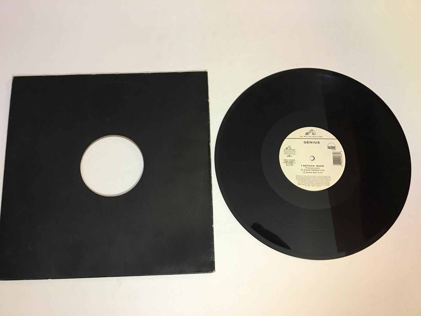 The Genius I Gotcha' Back 12" Used Vinyl Single VG+\VG+ Black