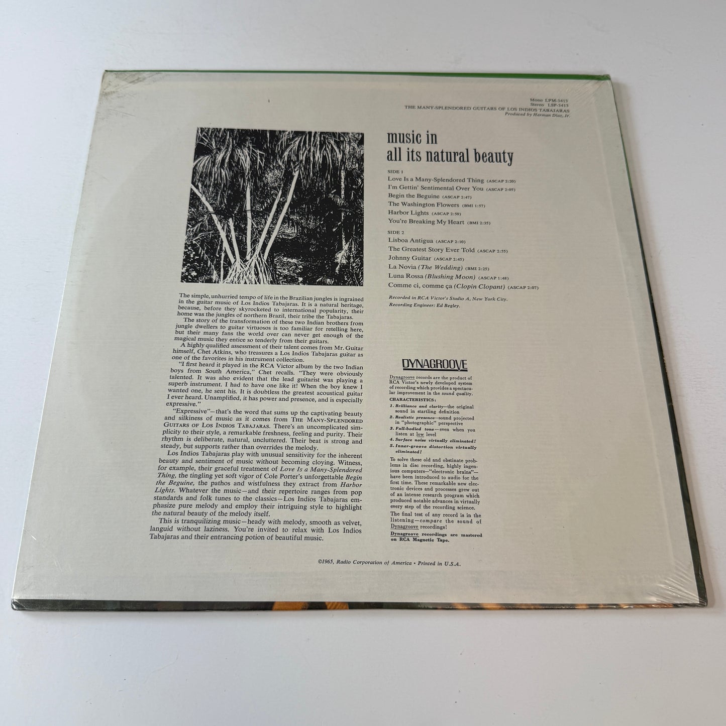 Los Indios Tabajaras The Many-Splendored Guitars Of Los Indios Tabajaras New Vinyl LP M\VG+