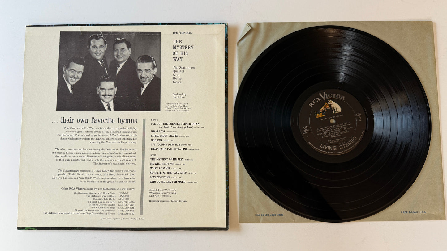 The Statesmen Quartet The Mystery Of His Way Used Vinyl LP VG+\VG