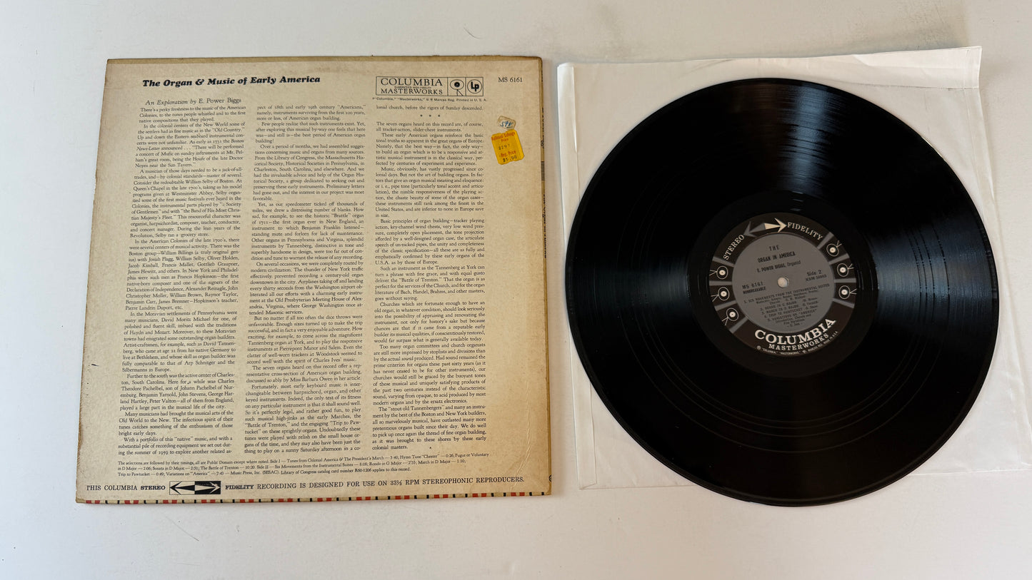 E. Power Biggs The Organ In America Used Vinyl LP VG+\VG+