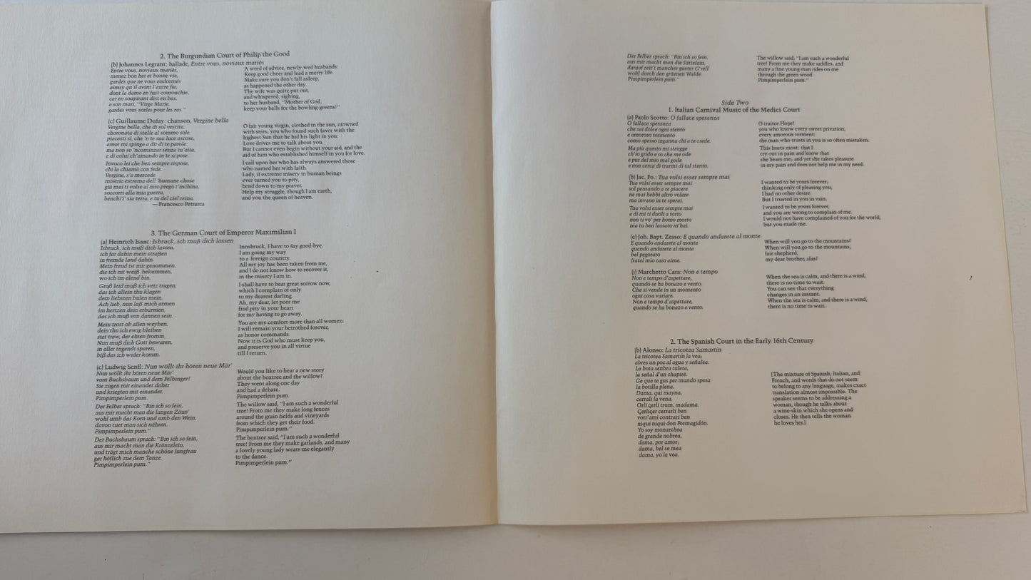 The Early Music Consort Of London The Pleasures Of The Royal Courts Used Vinyl 2LP VG+\VG+