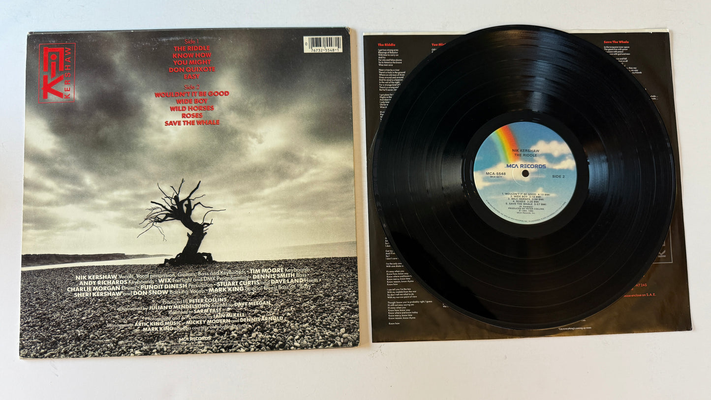 Nik Kershaw The Riddle Used Vinyl LP VG+\VG