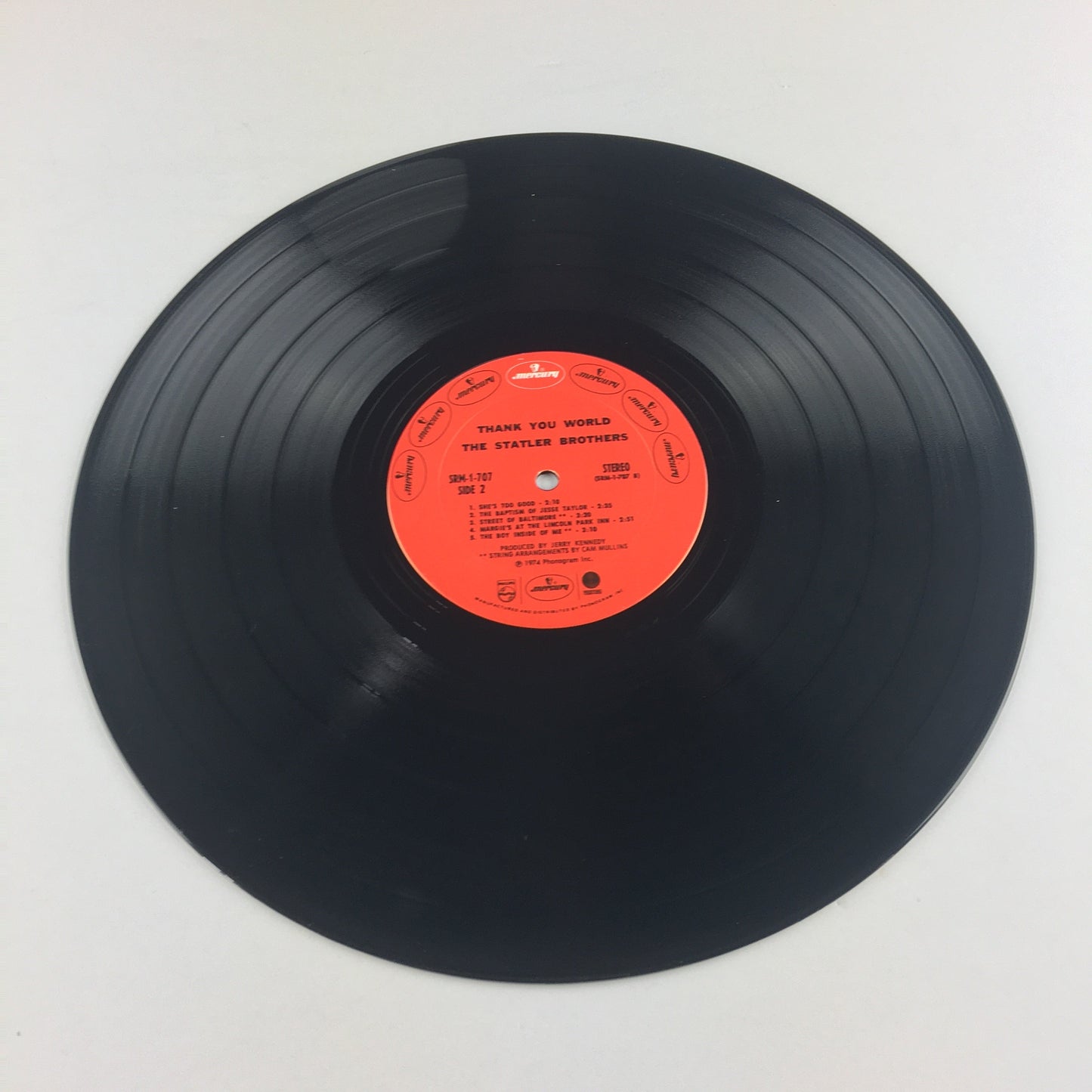 The Statler Brothers Thank You World Used Vinyl LP VG+\VG+ Black