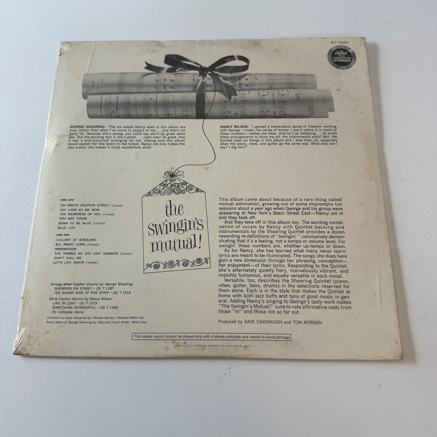 The George Shearing Quintet The Swingin's Mutual! Used Vinyl LP M\VG+