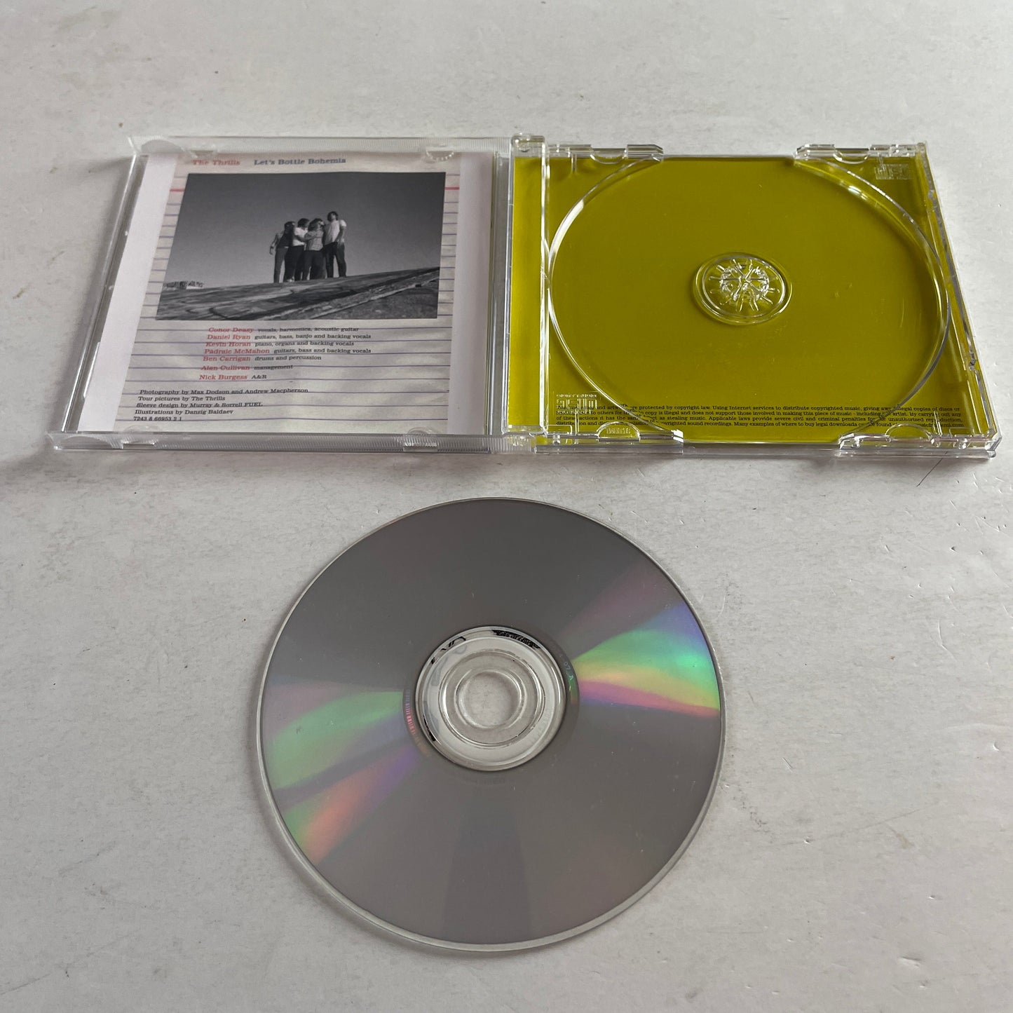 The Thrills Let's Bottle Bohemia Used CD VG+\VG+ Silver