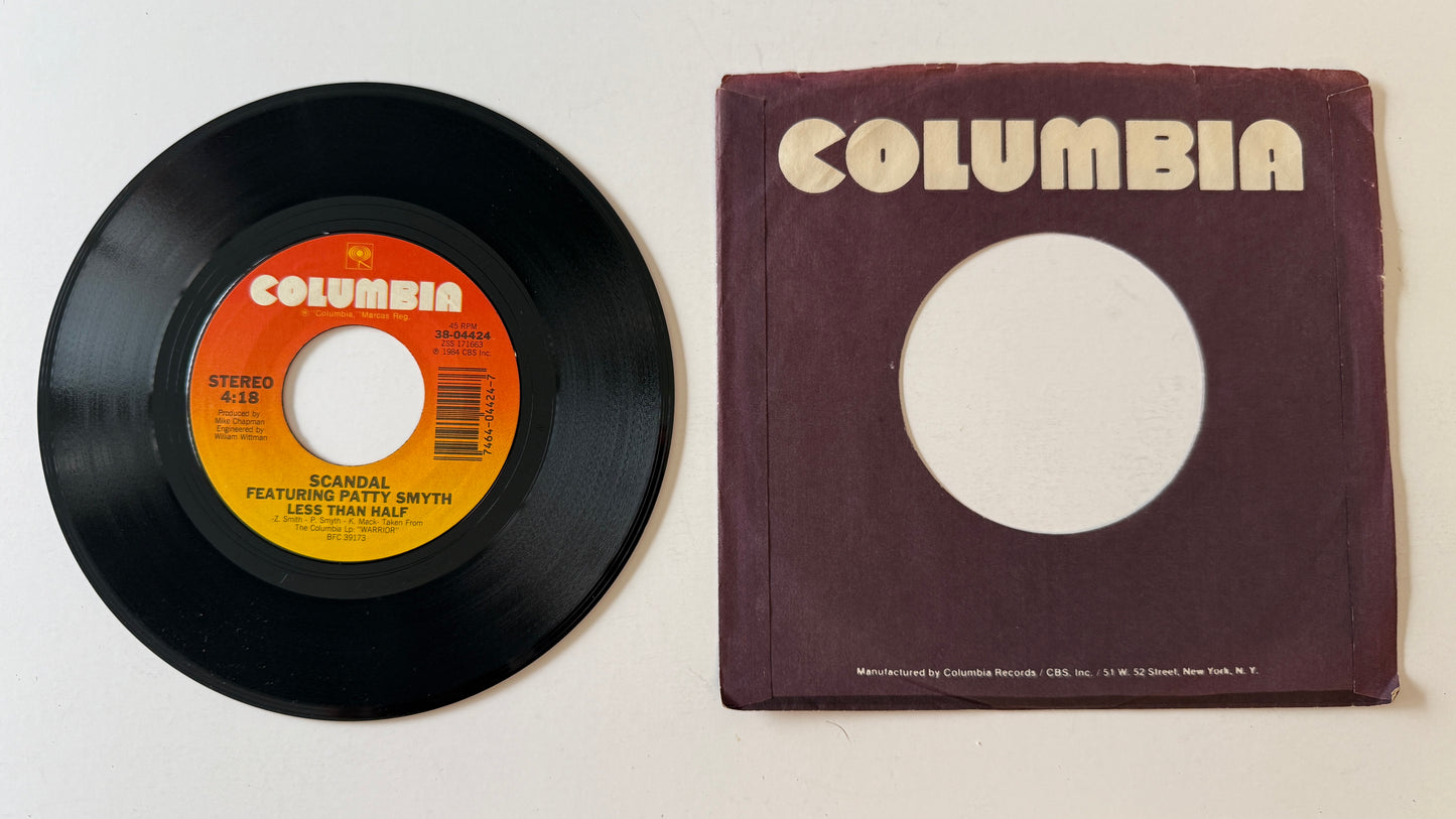 Scandal The Warrior Used 45 RPM 7" Vinyl VG+\