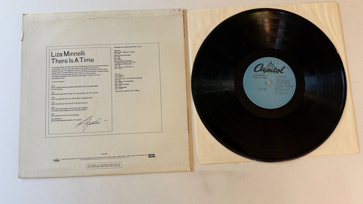 Liza Minnelli There Is A Time Used Vinyl LP VG+\VG
